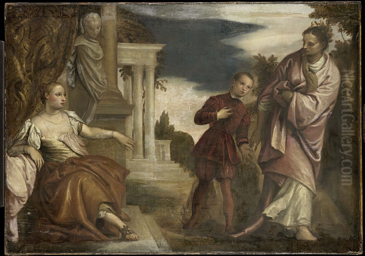 De keuze tussen deugd en hartstocht Oil Painting by Paolo Veronese (Caliari)
