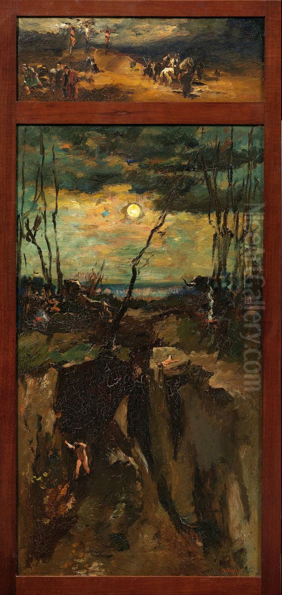 Kain en Abel Oil Painting by Willem de Zwart