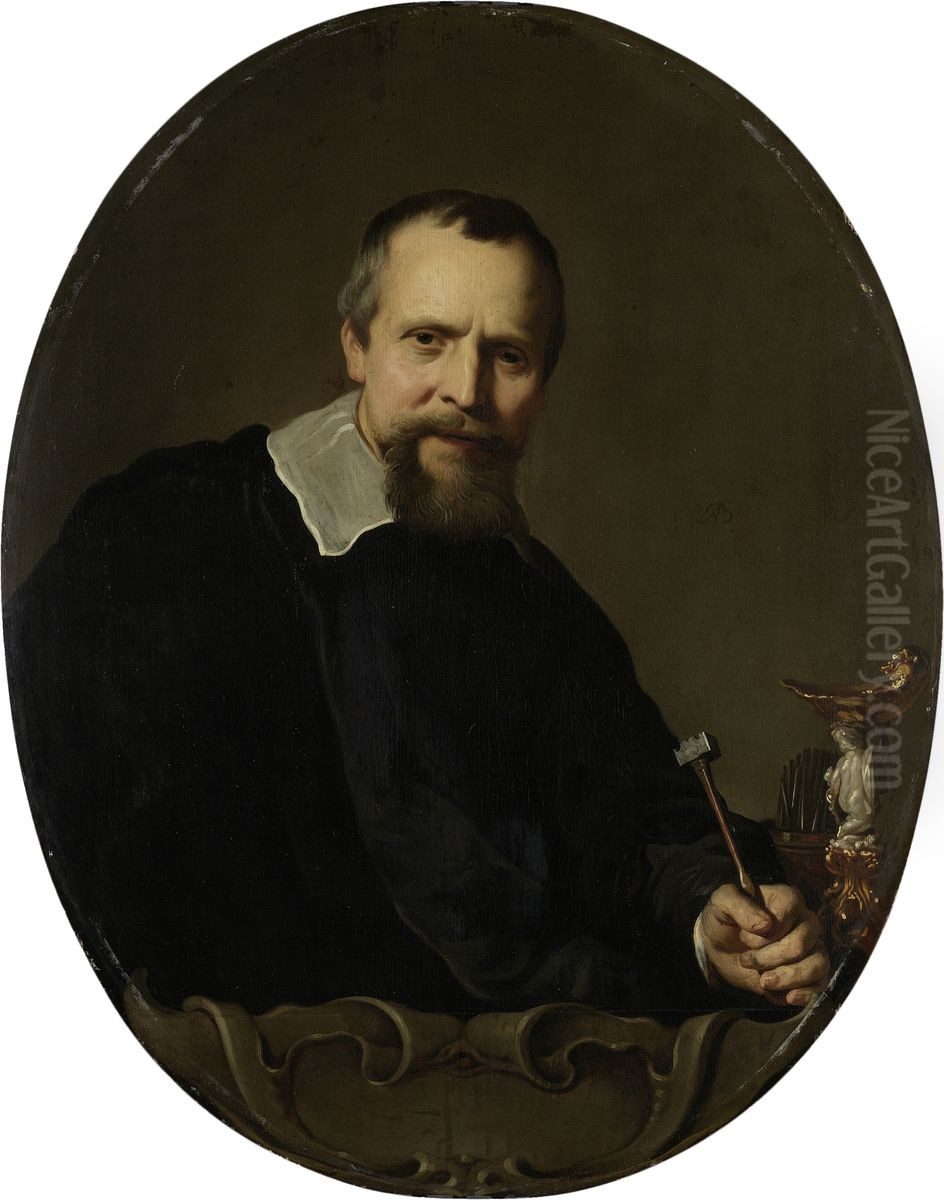 Portrait of Johannes Lutma Oil Painting by Jacob Adriaensz Backer