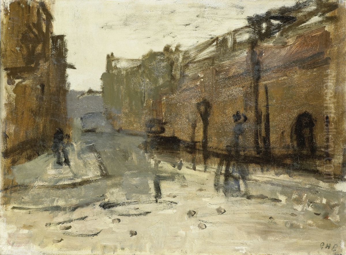 The Baan in Rotterdam Oil Painting by George Hendrik Breitner