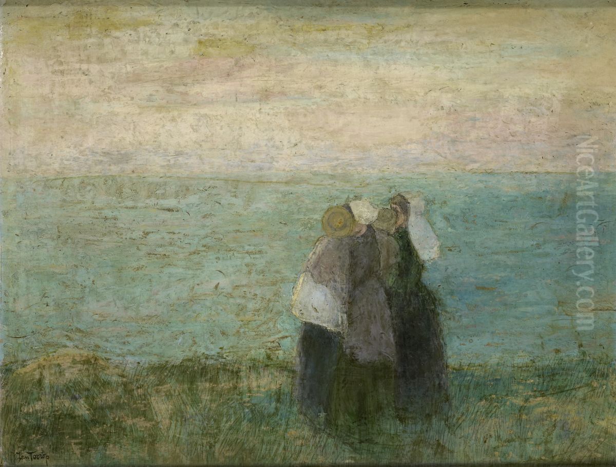 Women on the sea Oil Painting by Jan Toorop