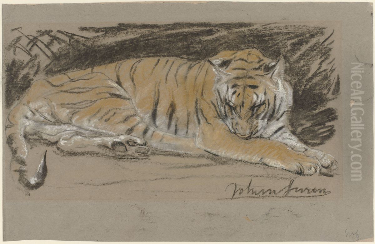 Tijgerin Oil Painting by John Macallan Swan