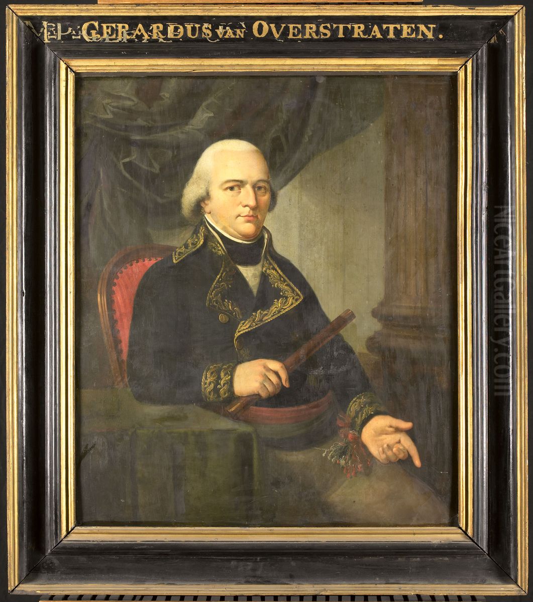Pieter Gerardus van Overstraten (1755-1801). Gouverneur-generaal (1797-1801) Oil Painting by Adriaan de Lelie