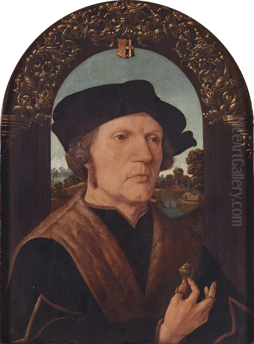Portrait of Jan Gerritsz van Egmond van de Nijenburg Oil Painting by Jacob Cornelisz Van Oostsanen