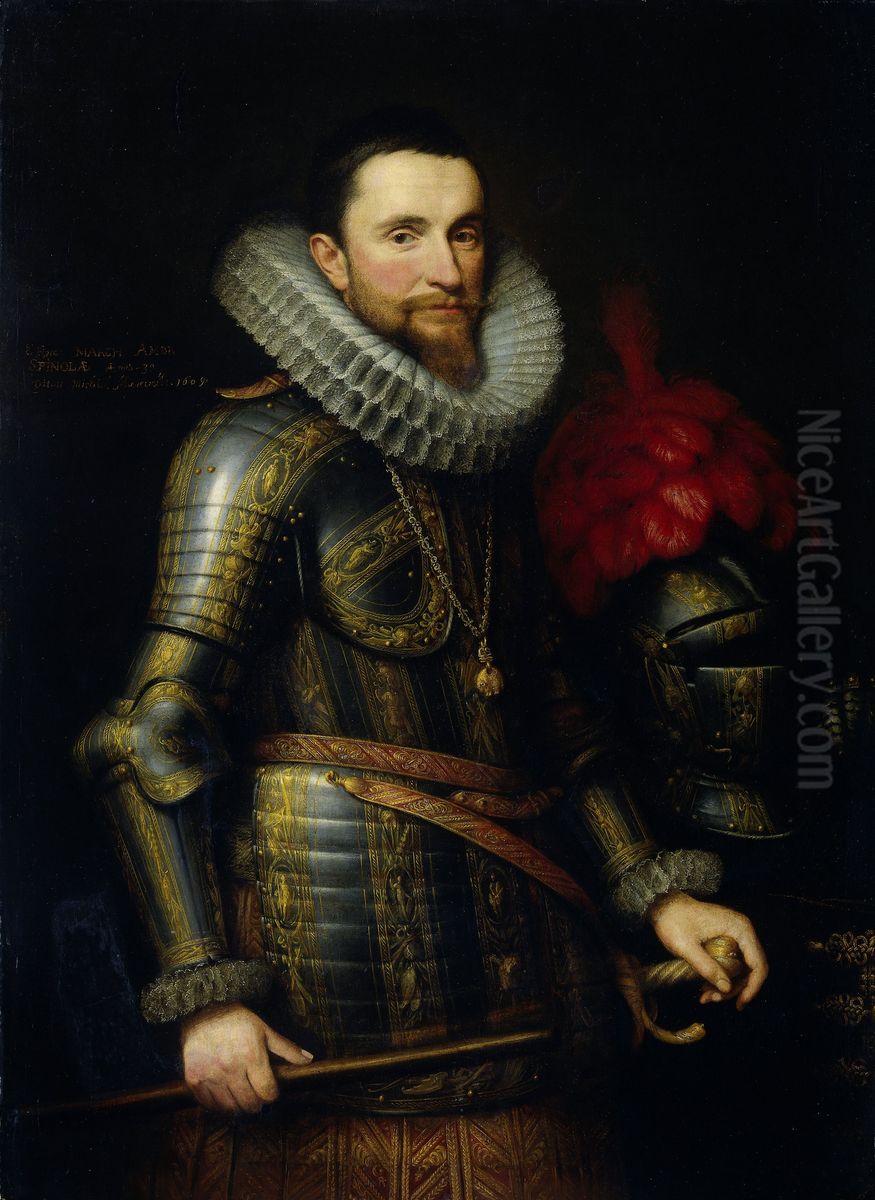 Portrait of Ambrogio Spinola Oil Painting by Michiel Jansz. van Mierevelt