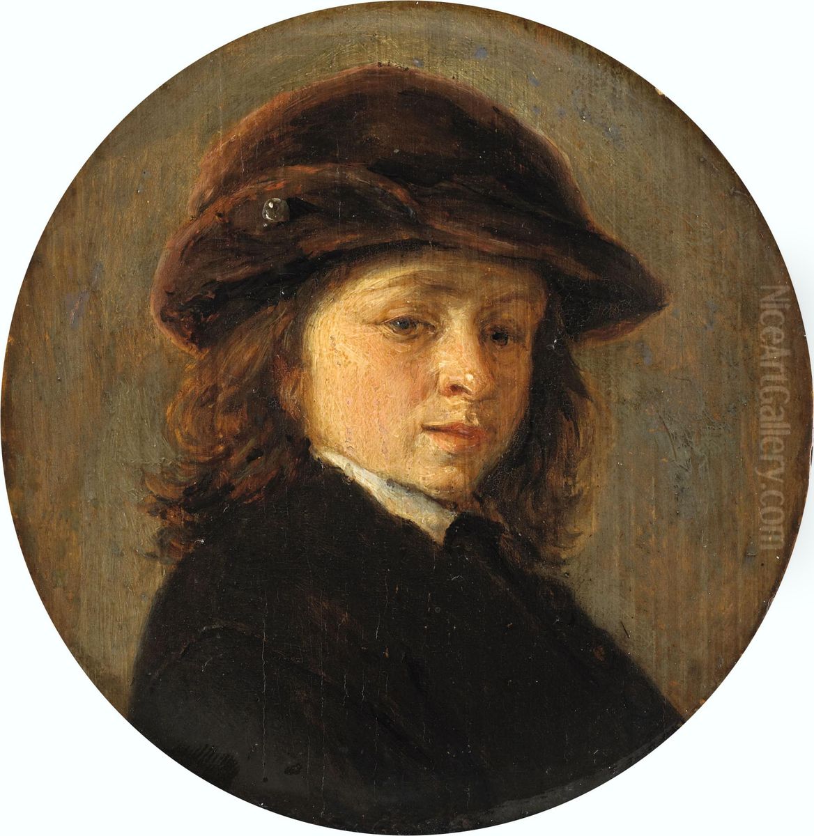 Portrait of a boy Oil Painting by Adriaen van Ostade