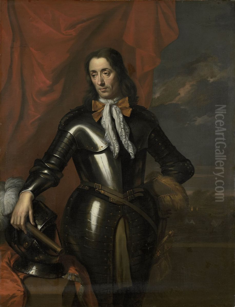 Isaac de l'Ostal de Saint-Martin (c 1629-96), Councillor of the Dutch East Indies and Commander of the Garrison at Batavia Oil Painting by Jan de Baen
