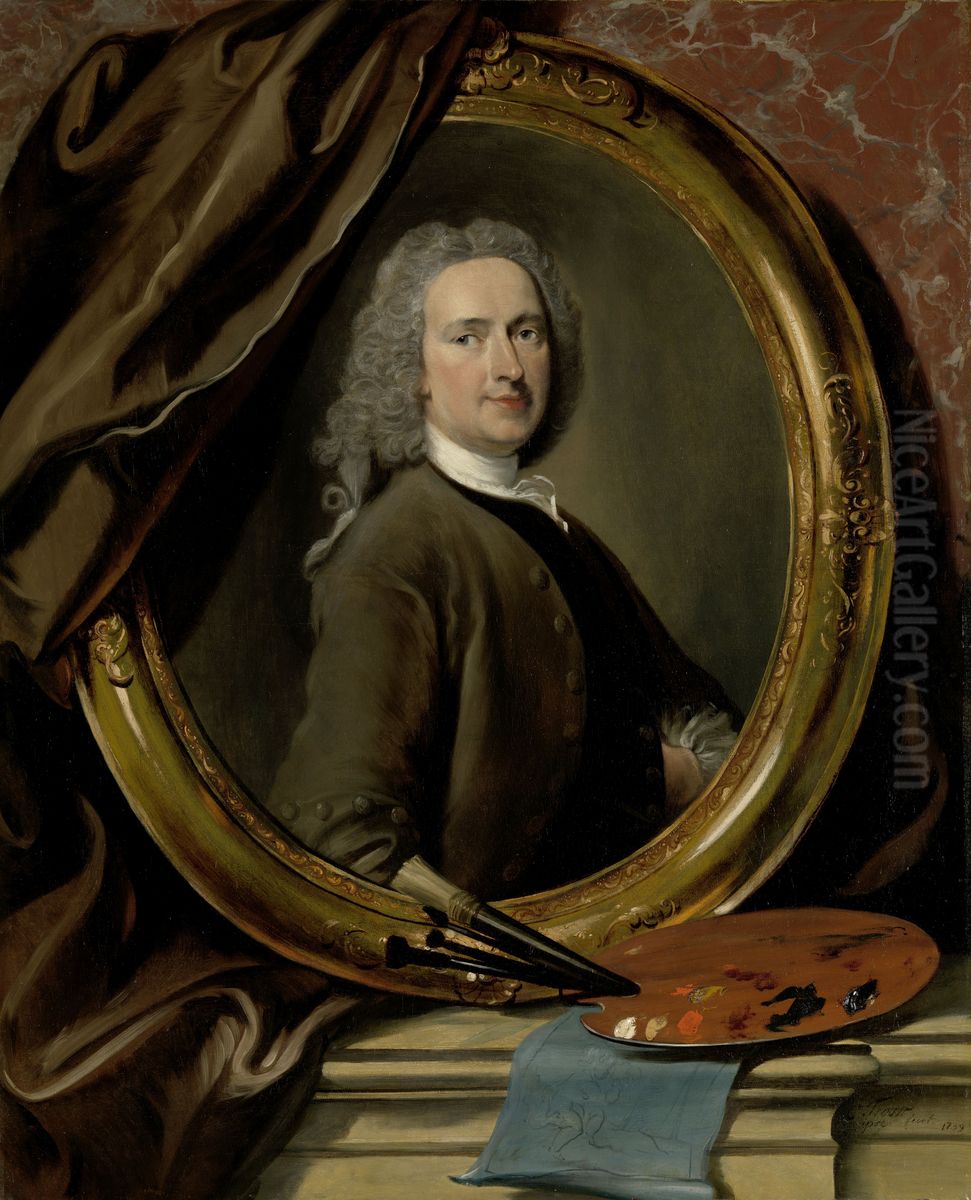 Self-portrait Oil Painting by Cornelis Troost