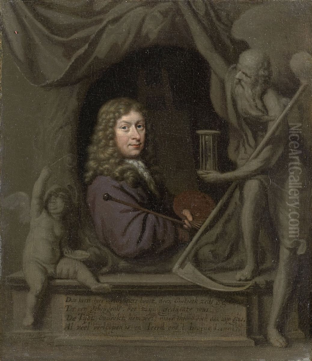 Self-portrait Oil Painting by Michiel van Musscher