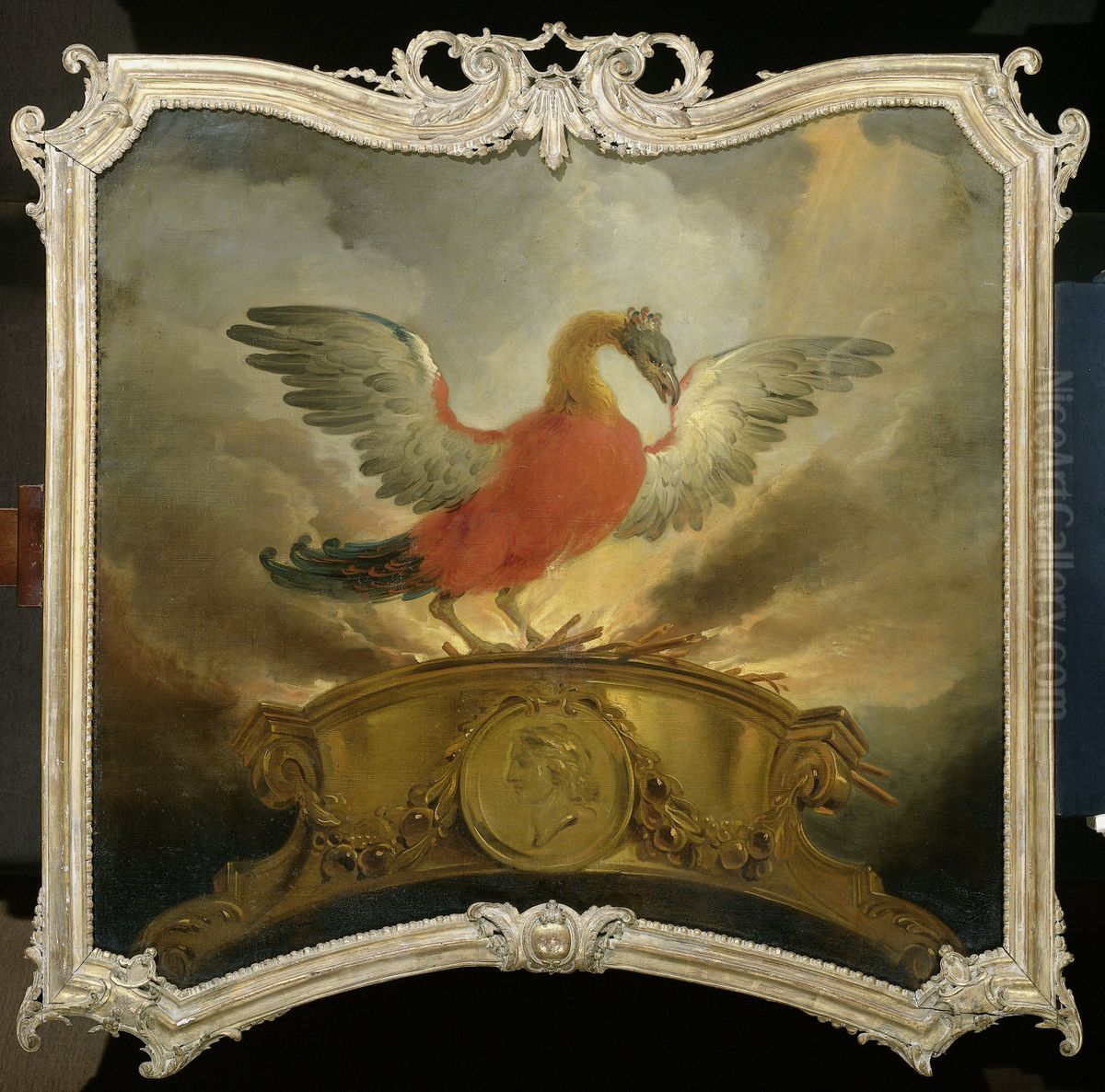 De vogel Phoenix Oil Painting by Cornelis Troost