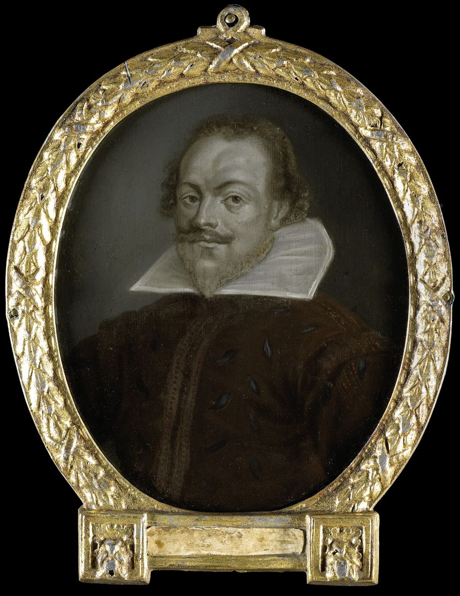 Florentius Schoonhoven (1594-1648). Latijns dichter, burgemeester van Gouda Oil Painting by Arnoud Van Halen