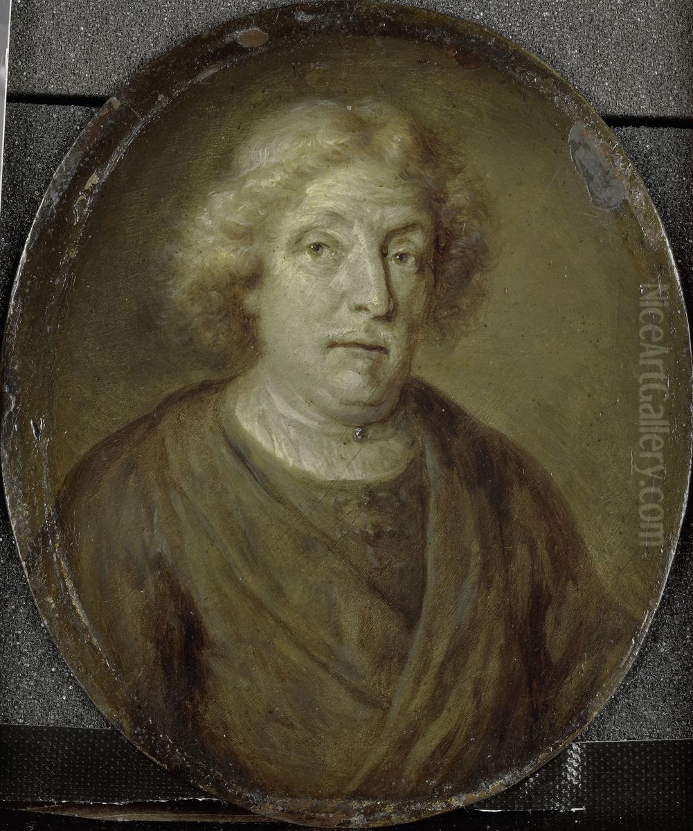 Jacob Lescaille (1611-77). Boekhandelaar en dichter te Amsterdam Oil Painting by Jan Maurits Quinkhard