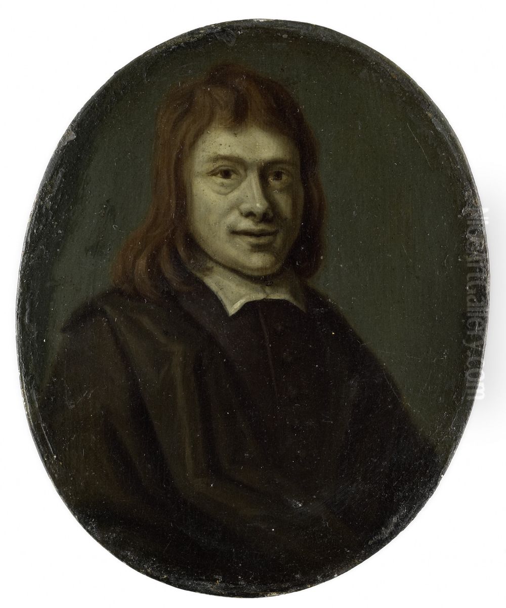 Frans van Hoogstraten (1632-96). Dichter en boekhandelaar te Rotterdam en Dordrecht Oil Painting by Arnoud Van Halen