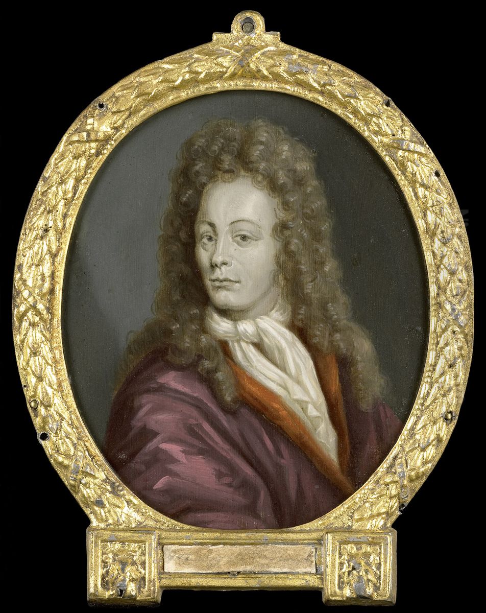 Tobias Gutberleth (1675-1703). Letterkundige te Leeuwarden Oil Painting by Arnoud Van Halen