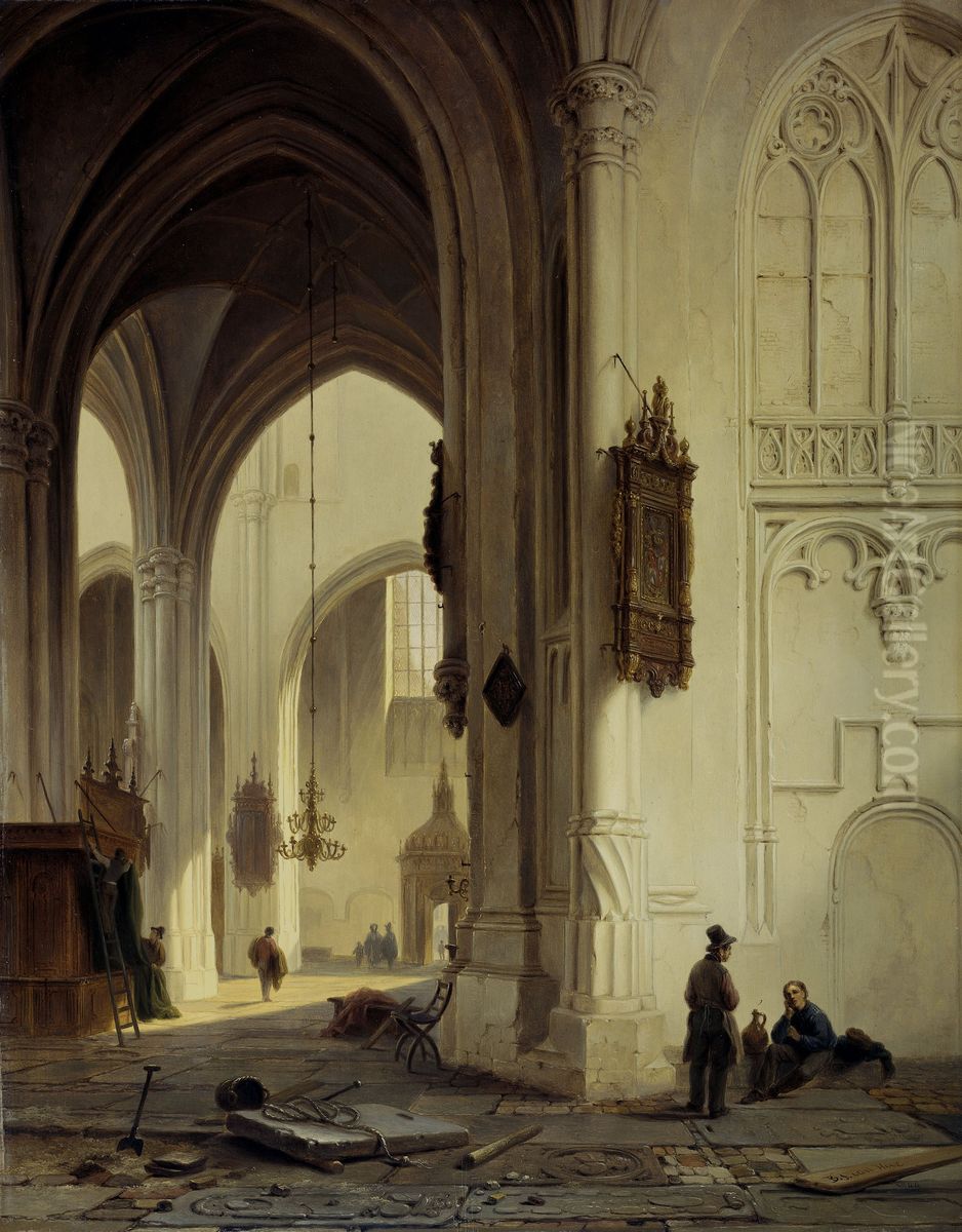 Kerkinterieur Oil Painting by Bartholomeus van Hove