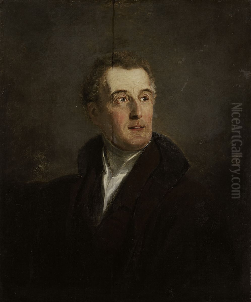 Portret van Arthur Wellesley, Duke of Wellington (1769-1852) Oil Painting by Jan Willem Pieneman