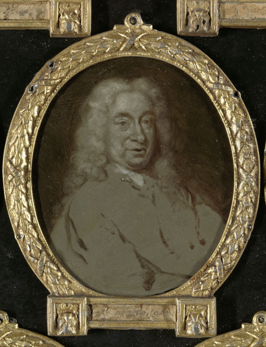 Hendrik van der Zande (1680-na 1717). Rechtsgeleerde en toneeldichter te Amsterdam Oil Painting by Jan Maurits Quinkhard