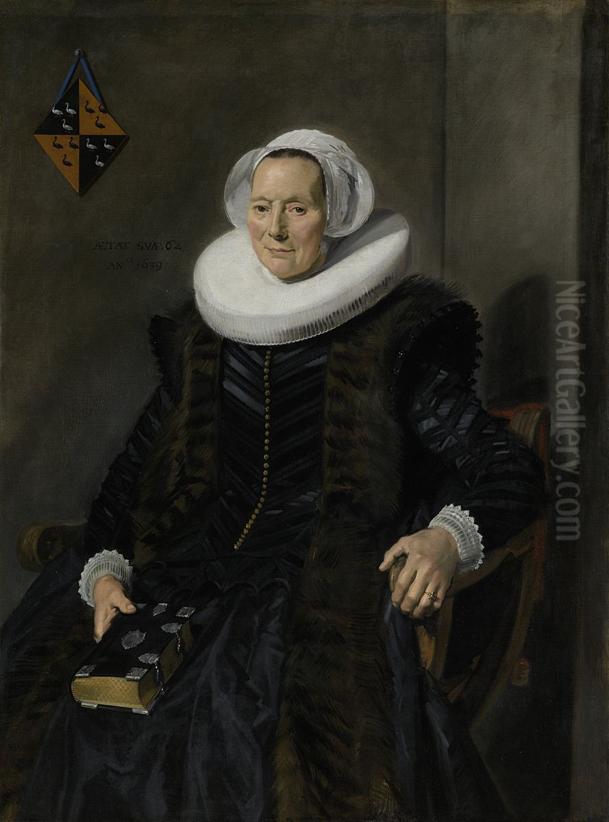 Portrait of Maritge Claesdr Vooght Oil Painting by Frans Hals