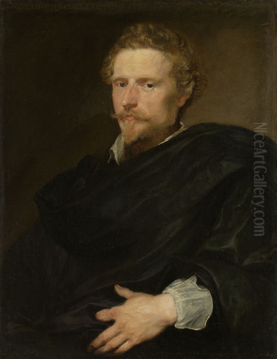 Johannes Baptista Franck (ca. 1599-1663) Oil Painting by Sir Anthony Van Dyck