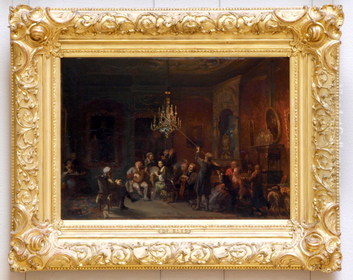 Een muziekpartij Oil Painting by David Bles