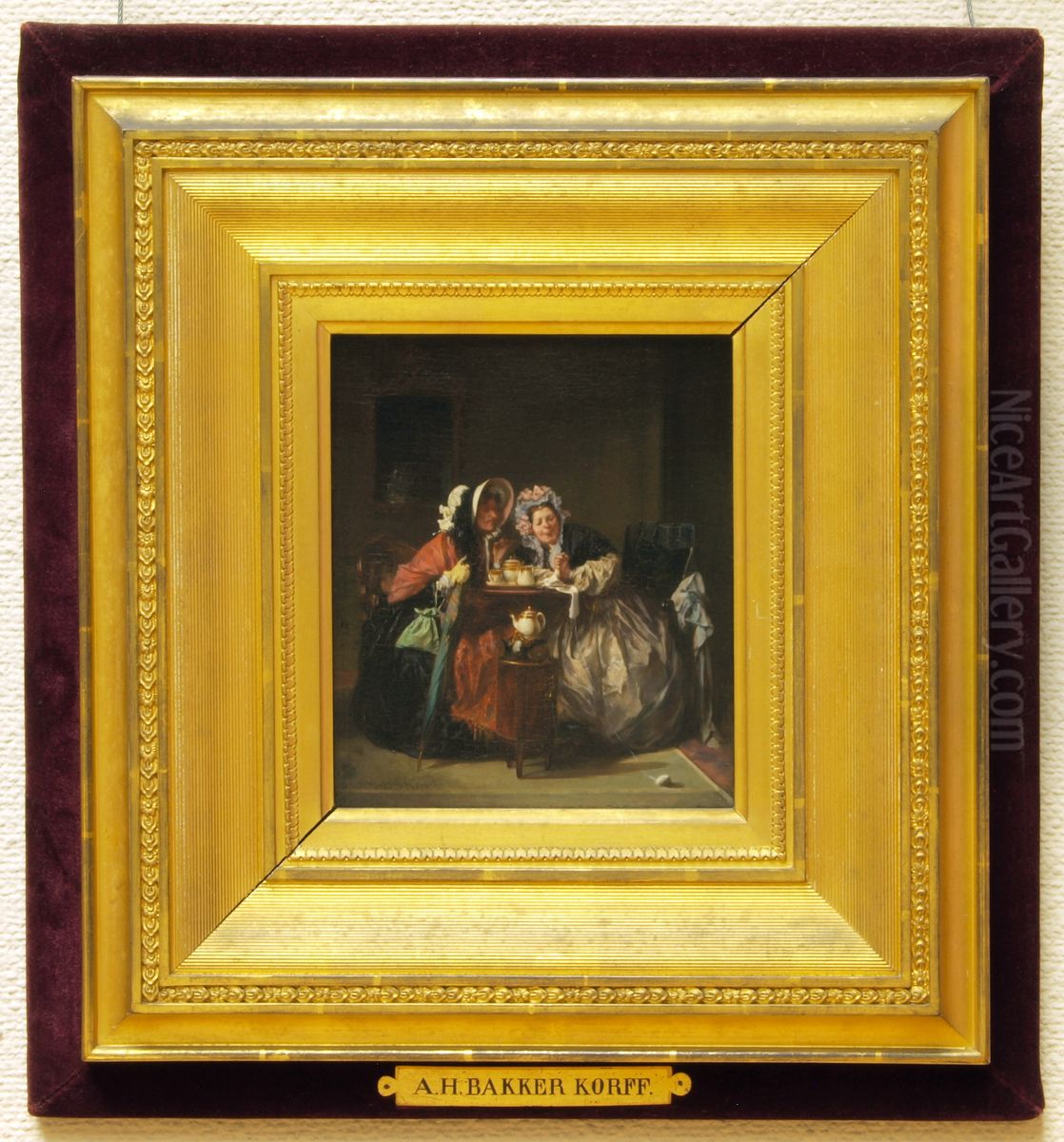 Vertrouwelijke mededeling Oil Painting by Alexander Hugo Bakker Korff