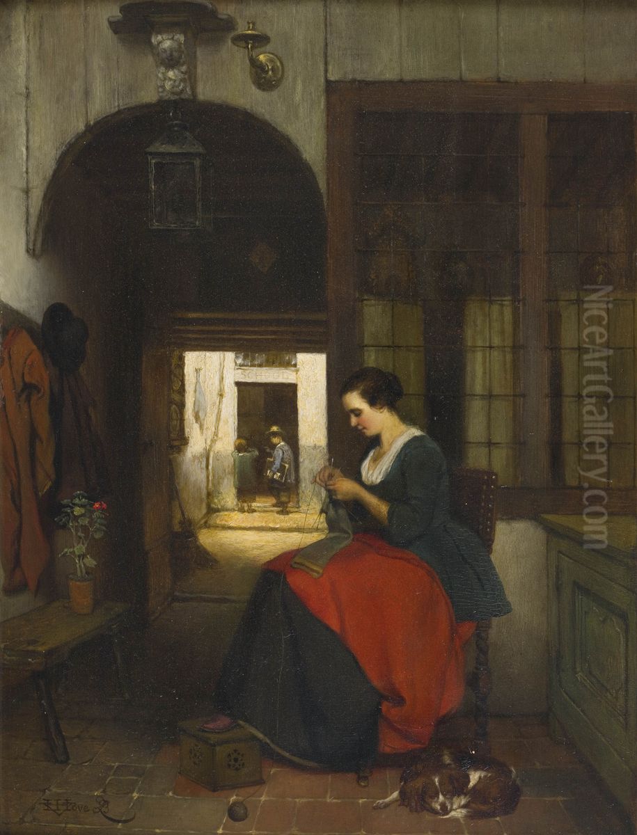 De breister Oil Painting by Hubertus van Hove