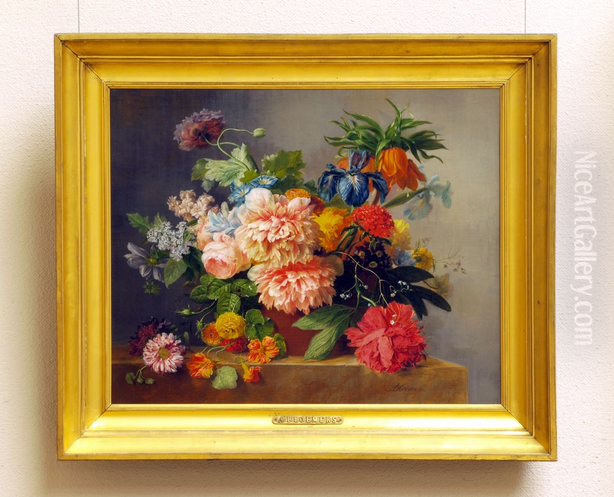 Still-life with Flowers Oil Painting by Arnoldus Bloemers