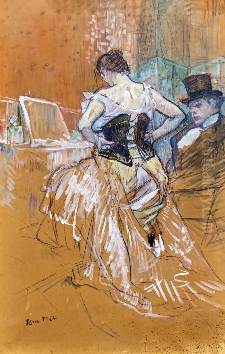 Conquest of passageFrancais:Conquete de passageItaliano:Conquista del passaggio Oil Painting by Henri De Toulouse-Lautrec