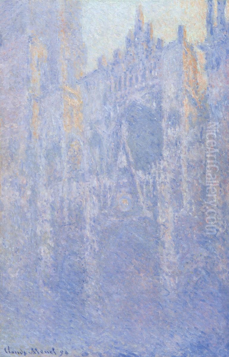 Rouen Cathedral. Facade (Morning effect) Oil Painting by Claude Oscar Monet