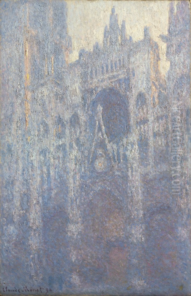 La Cathedrale de Rouen, le Portail, Effet du matin Oil Painting by Claude Oscar Monet