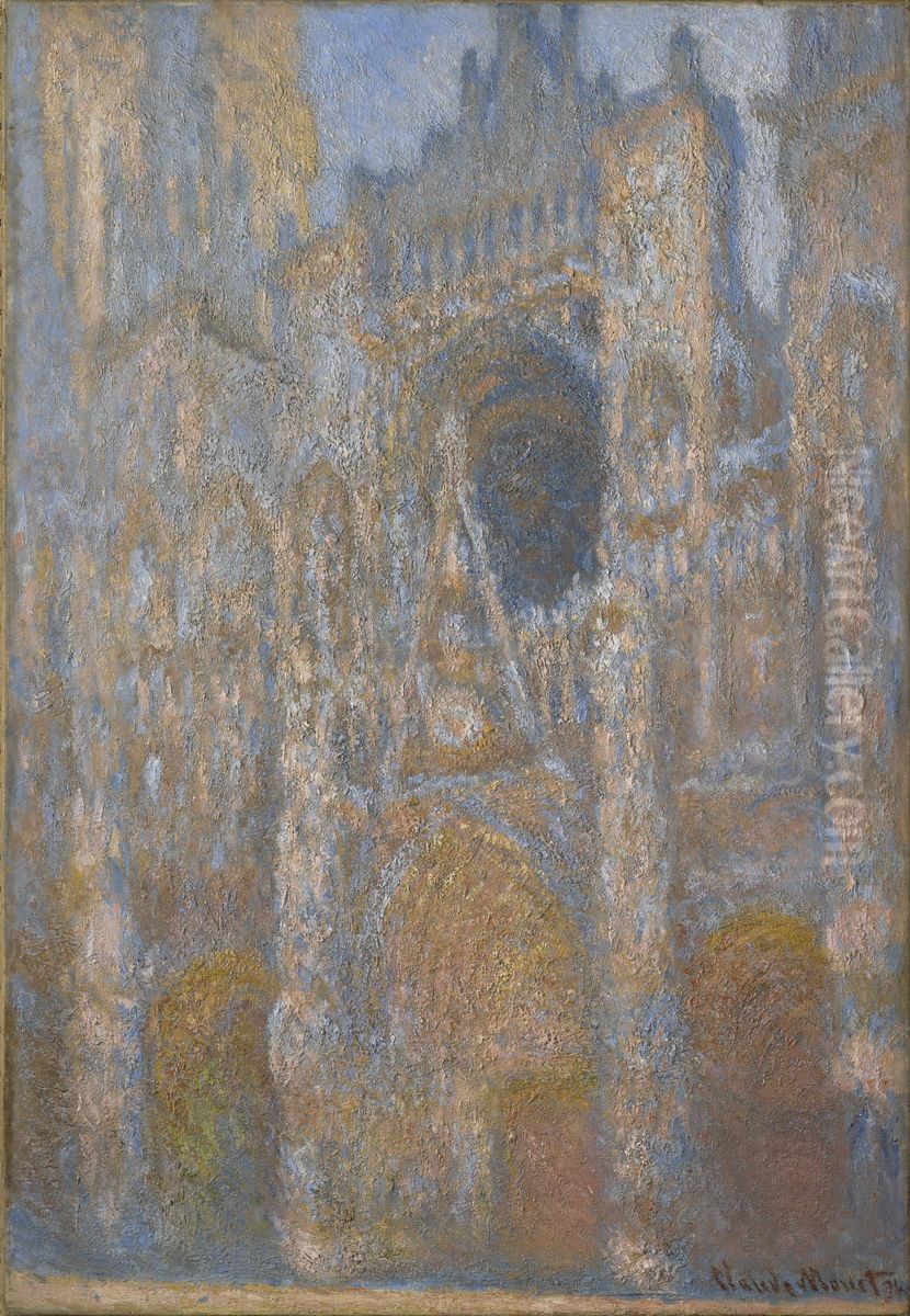 Cathedrale de Rouen, portail plein midi Oil Painting by Claude Oscar Monet