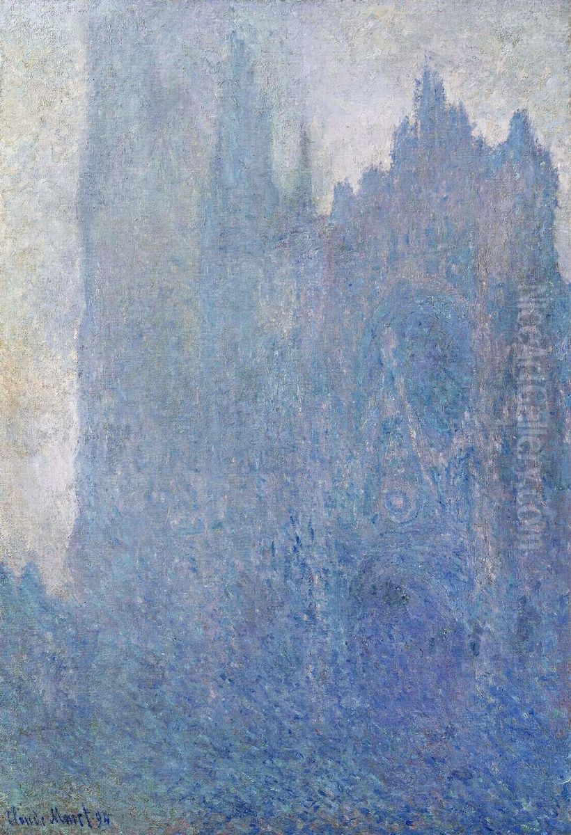 Rouen Cathedral, Fog Oil Painting by Claude Oscar Monet