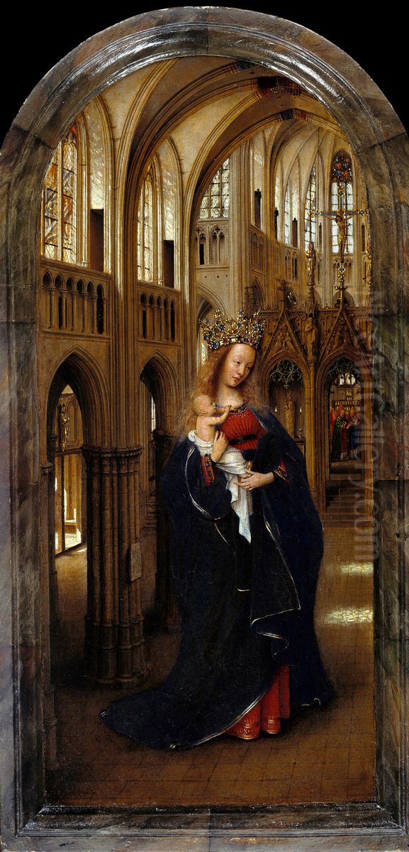 The Madonna in the Church Oil Painting by Jan Van Eyck