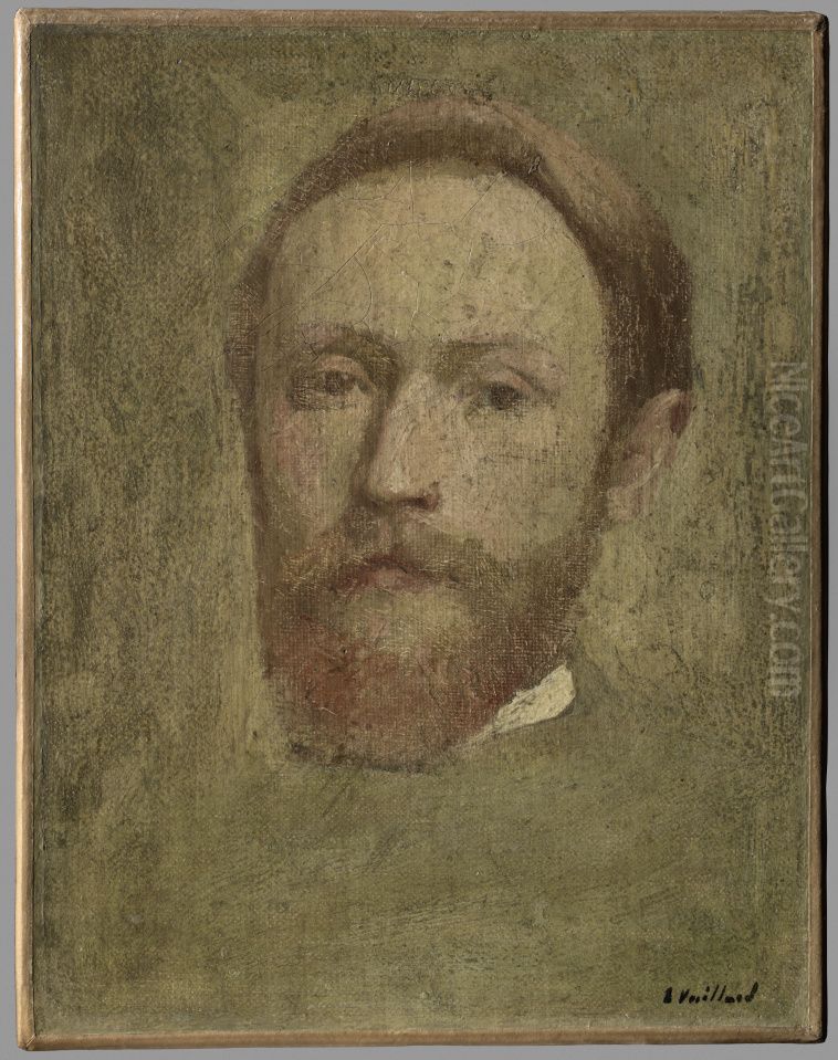 Self-portrait, face study Oil Painting by Jean-Edouard Vuillard