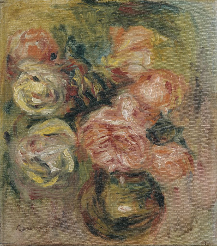 Bouquet of Roses Oil Painting by Pierre Auguste Renoir