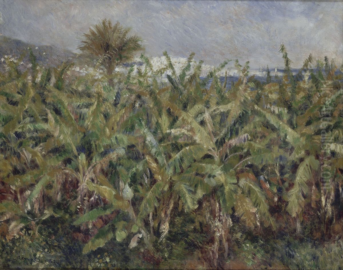 Field of Banana Trees Oil Painting by Pierre Auguste Renoir