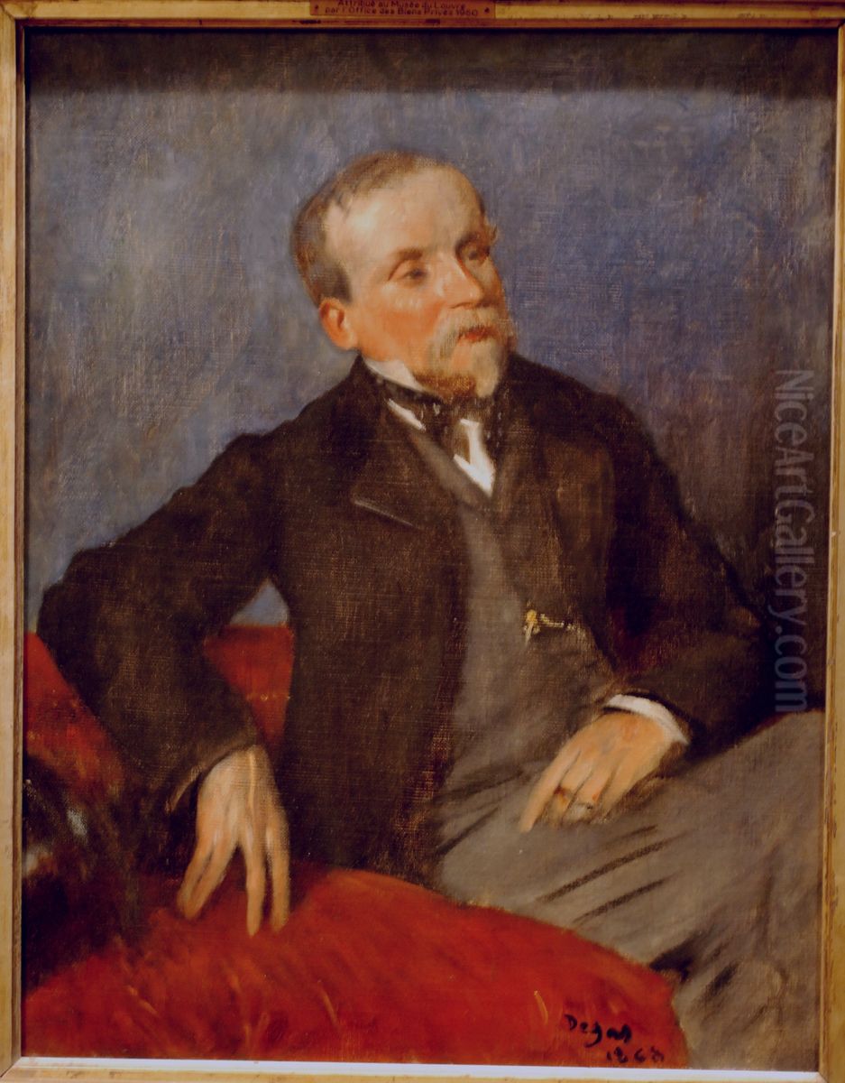 Evariste de Valernes (1816-1896) peintre Oil Painting by Edgar Degas