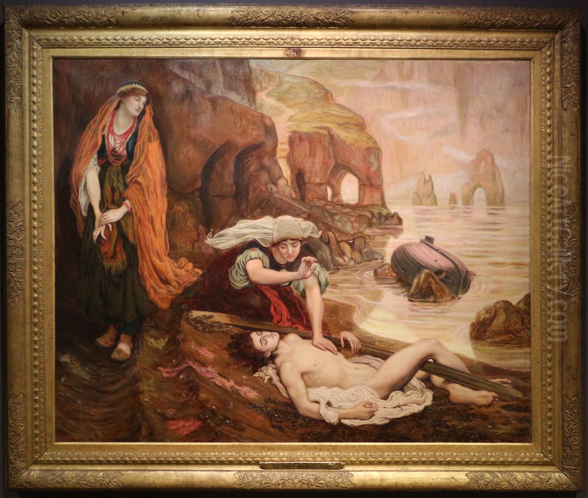 Haydee decouvrant le corps de Don Juan Oil Painting by Ford Madox Brown