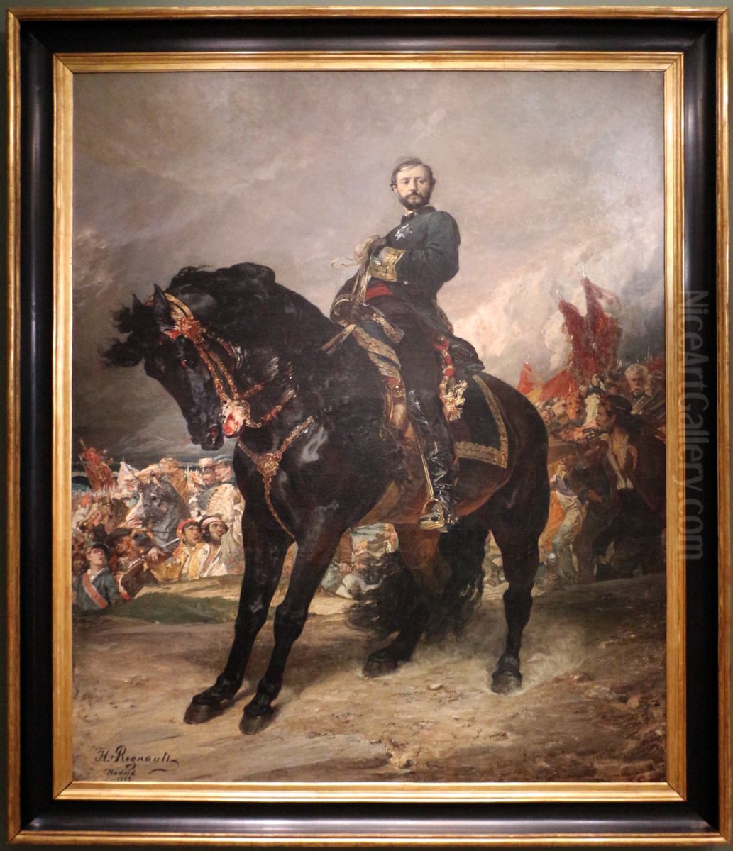 Juan Prim, October 8, 1868 Oil Painting by Regnault Henri