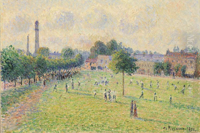 Kew greens Oil Painting by Camille Pissarro