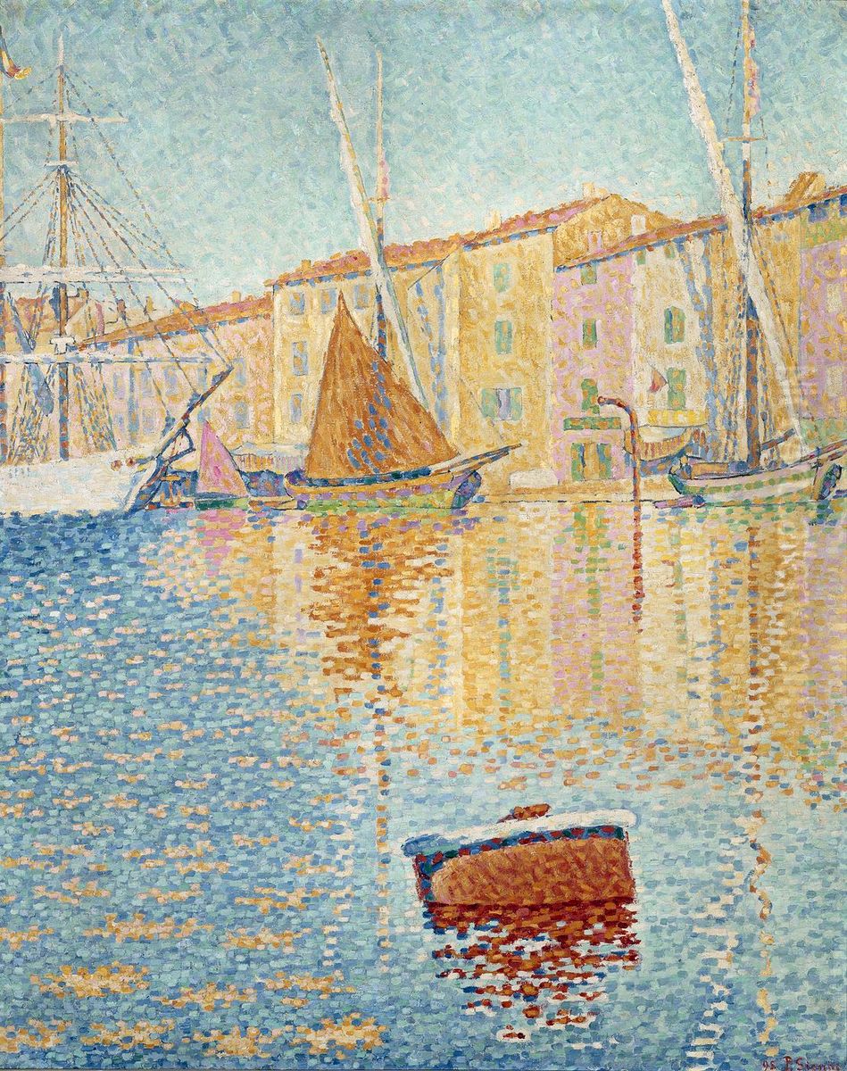 The red buoy Oil Painting by Paul Signac