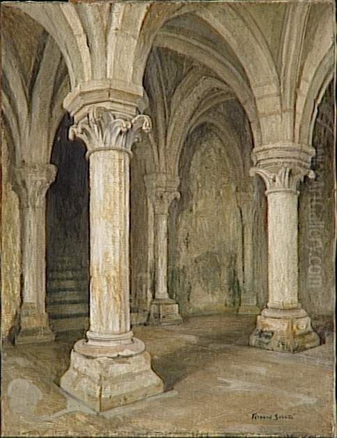 La crypte Oil Painting by Fernand Sabatte