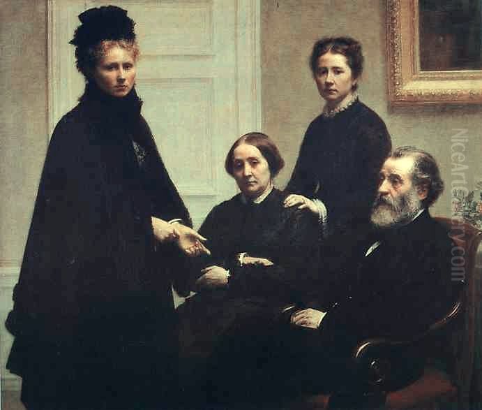 La Famille Dubourg Oil Painting by Henri Fantin-Latour