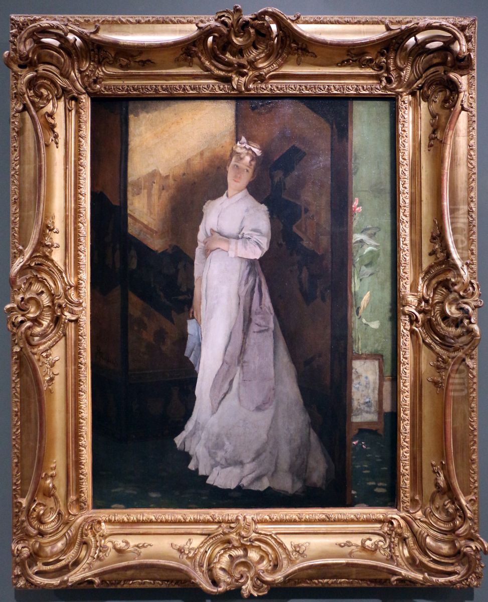 La lettre de rupture Oil Painting by Alfred Stevens