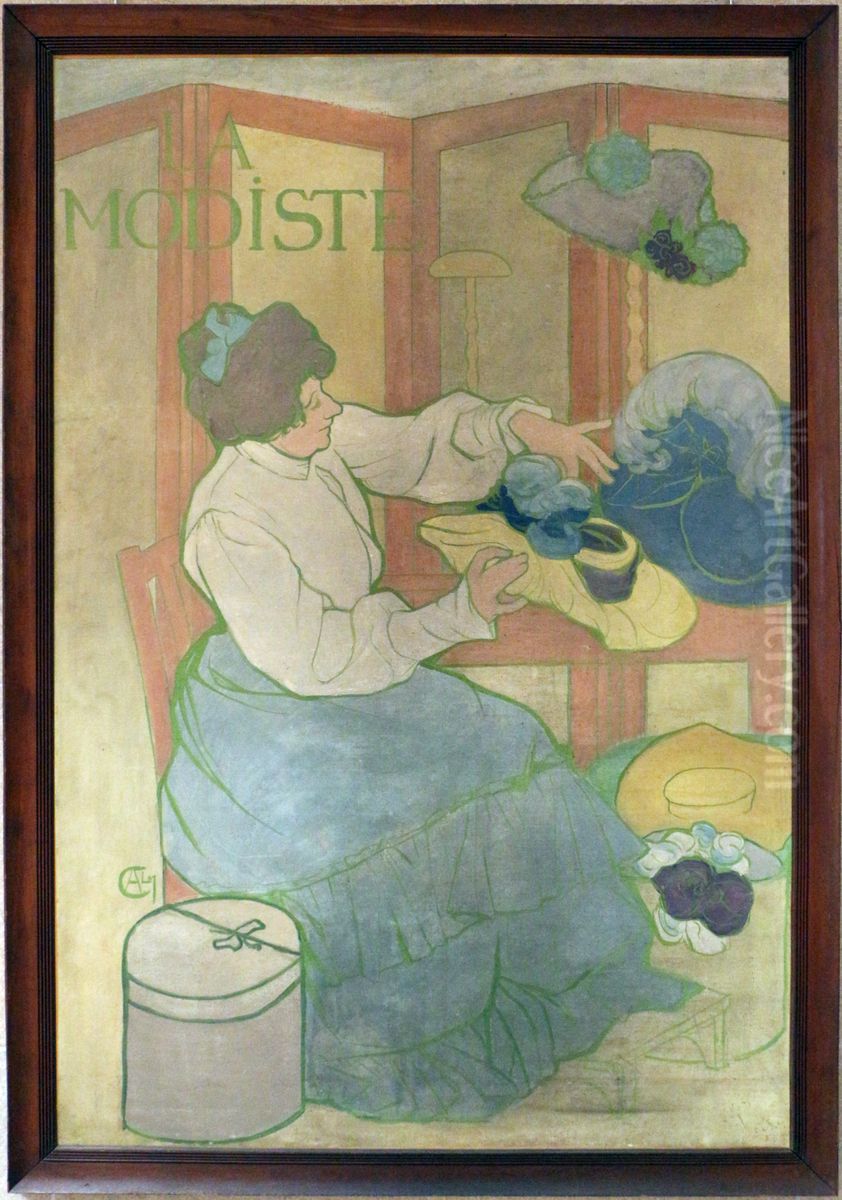 La Modiste Oil Painting by Alexandre Charpentier