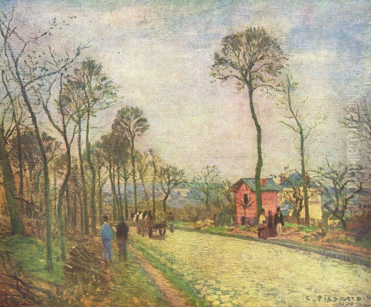 Strasse Oil Painting by Camille Pissarro