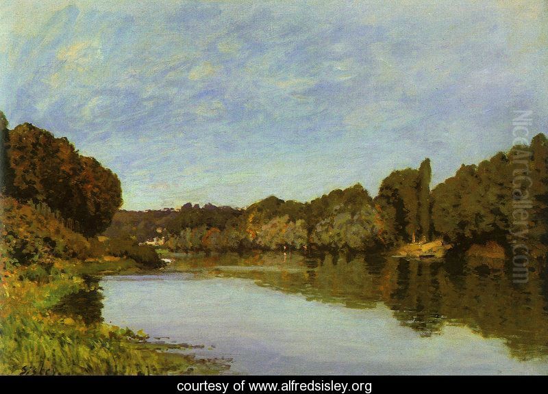 The Seine at Bougival Oil Painting by Alfred Sisley