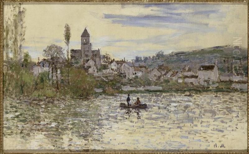 The Seine at Vetheuil Oil Painting by Claude Oscar Monet