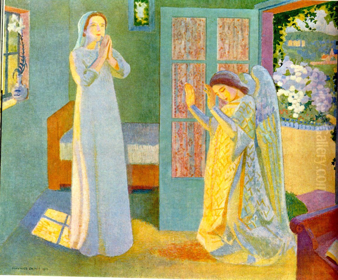 Annunciation 1912 Oil Painting by Maurice Denis