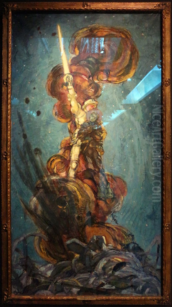 L'Ascension du Poilu Oil Painting by George Desvallieres